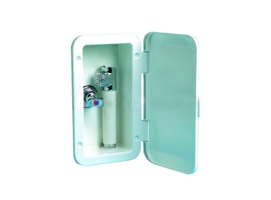Osculati Box fitted with Tap Mixer and Removable Push-Button Shower