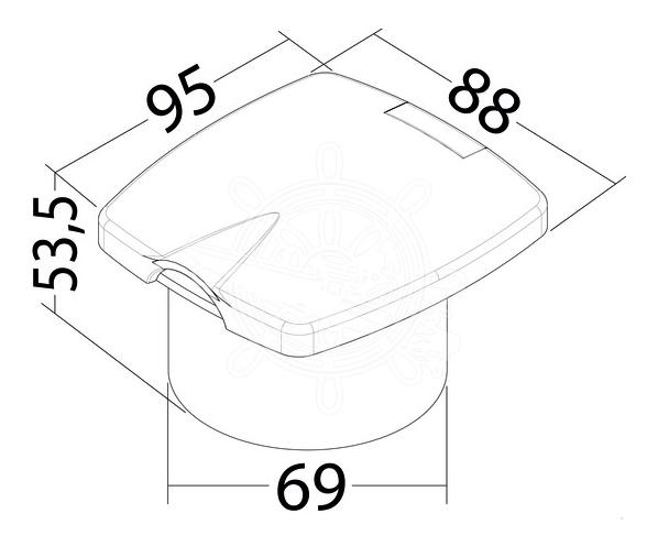 Osculati Caja New Edge con mezclador