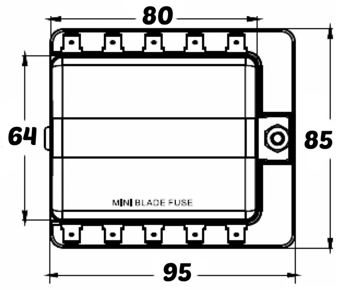 Osculati Caja Portafusible 10 salidas