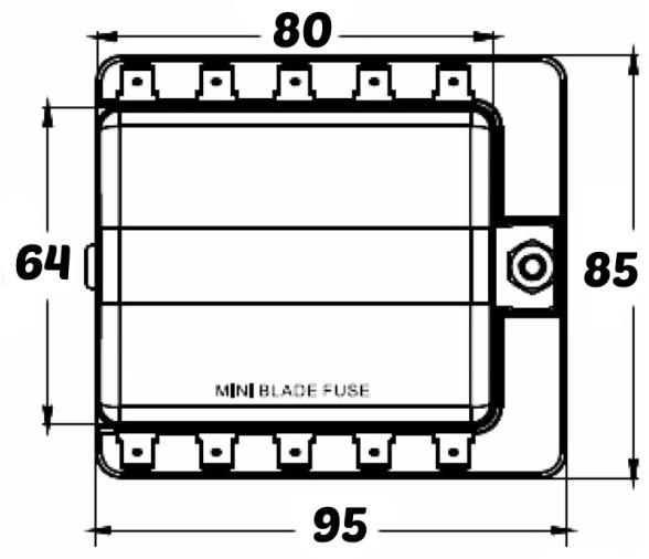 Osculati Caja Portafusible 10 salidas