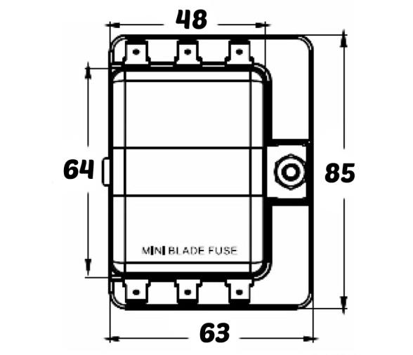 Osculati Caja Portafusible 6 salidas