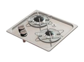 Cocina de Gas Empotrada con 2 Fuegos