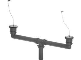 Osculati Conjunto Drenaje para 2 Fregaderos