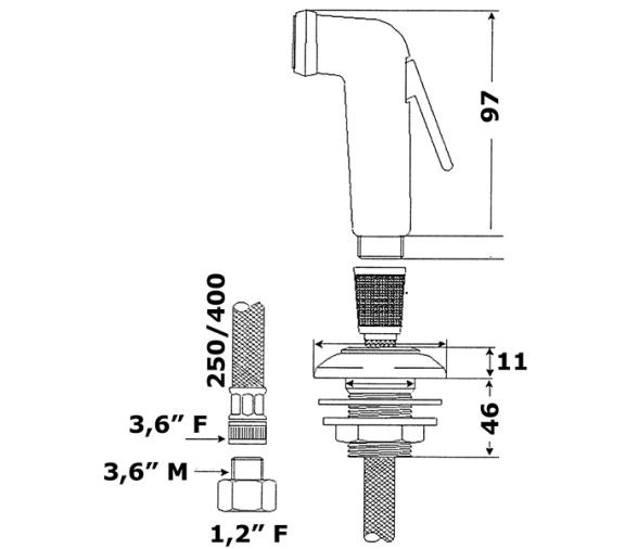 Osculati Conjunto ducha Utility