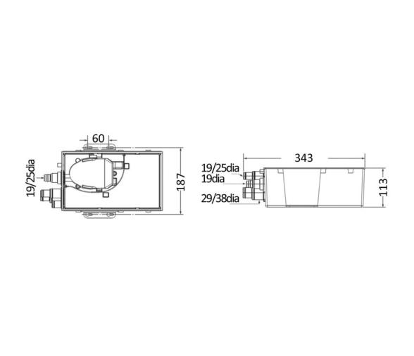 Osculati Depósito Grande de Aguas Grises Atwood MK2 con Bomba Automática