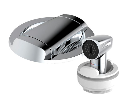 Osculati Shower with Chrome Horizontal Base Mixer
