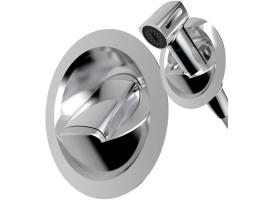 Ducha Saturn Mezclador Integrado Base Vertical Cromada