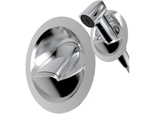 Shower with Vertical Base Single Lever Chromed