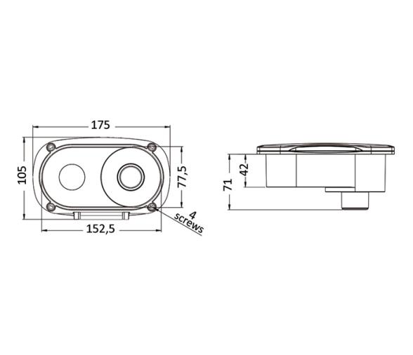 Osculati Ducha de Cubierta Elissa con Mezclador Keji