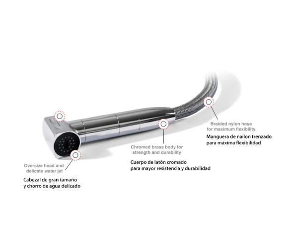 Osculati Ducha Saturn Agua Fría Vertical Base Acero Inoxidable