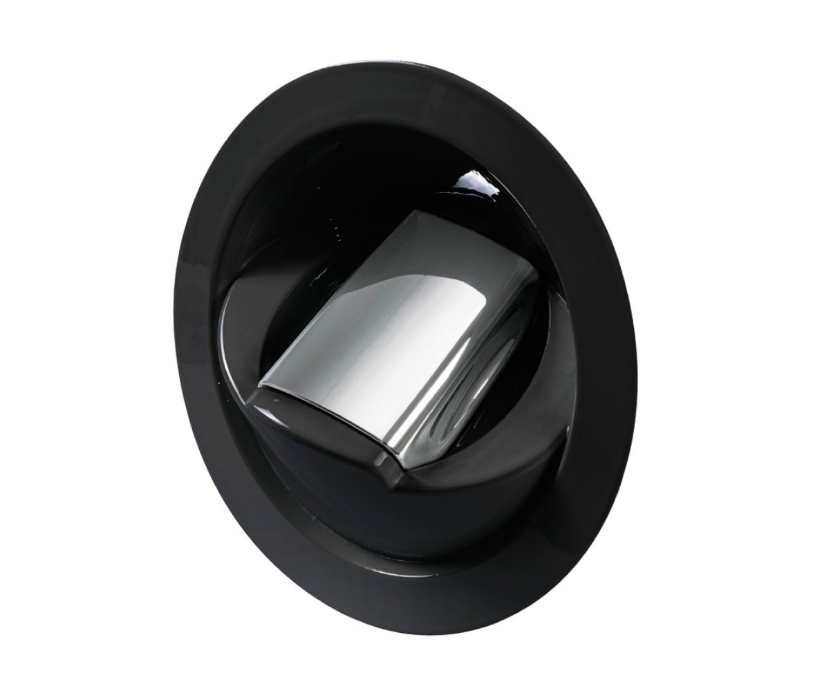Osculati Ducha Saturn con Mezclador Vertical Plástico Negro