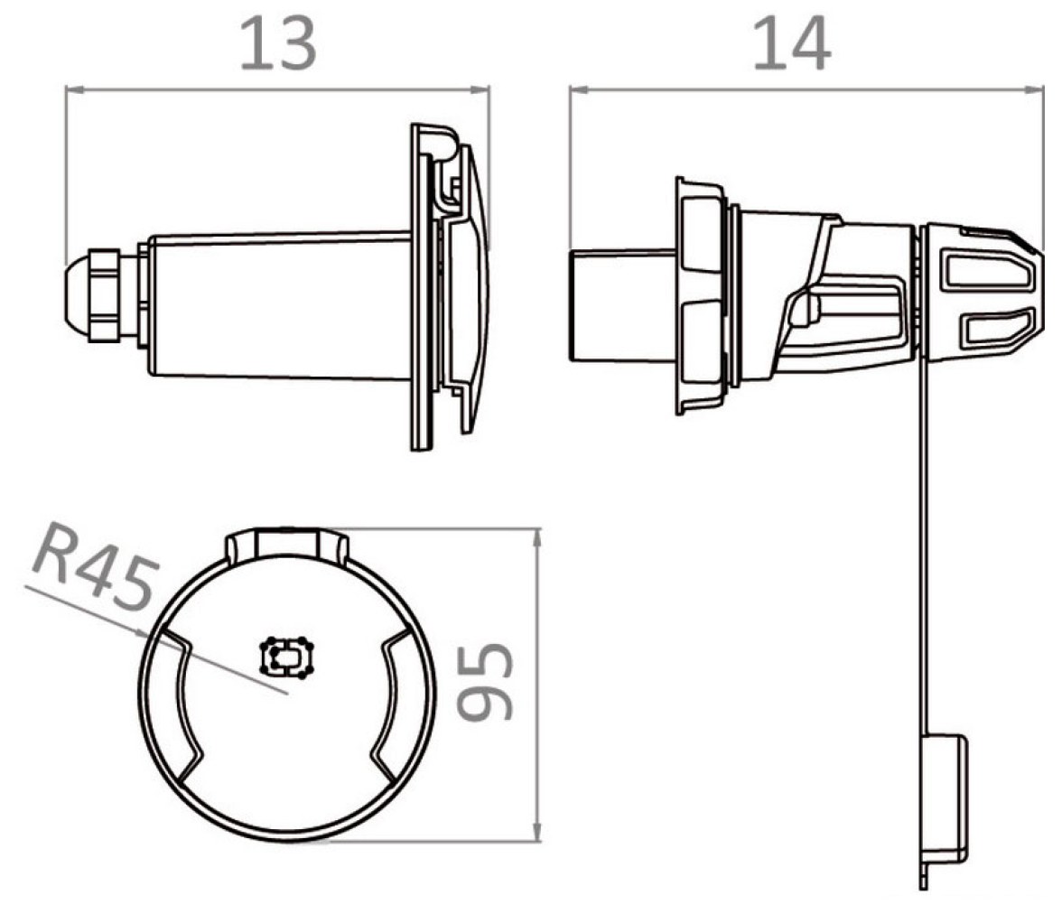 Osculati Enchufe Cruiser 16A - 230 V