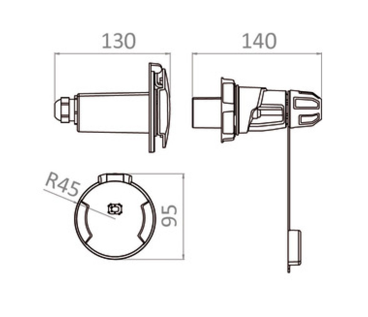 Osculati Base Enchufe Cruiser 16A - 230 V