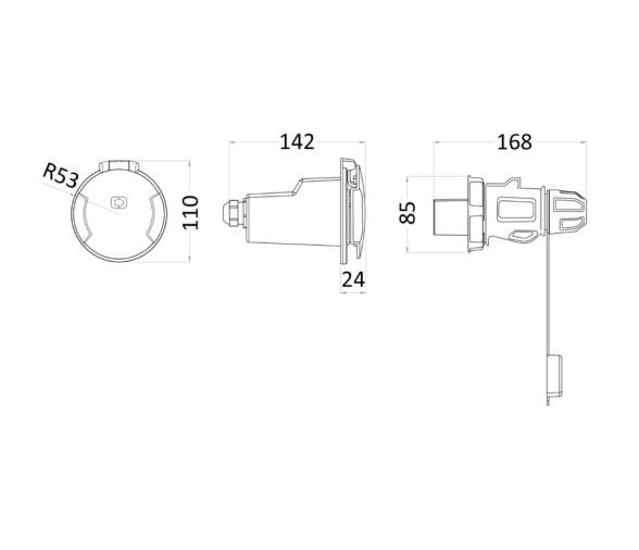 Osculati Enchufe de Nylon Cruiser 32A