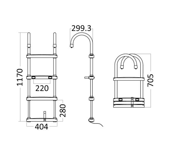 Osculati Escalera Telescópica Eco
