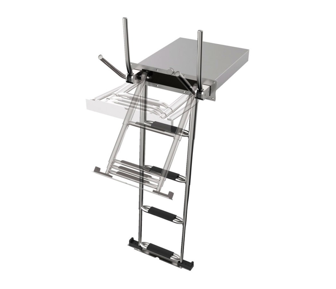 Douglas Marine  Escalera Telescópica Empotrada EasyUp