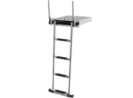 EasyUp recessed telescopic ladder with handrails Osculati