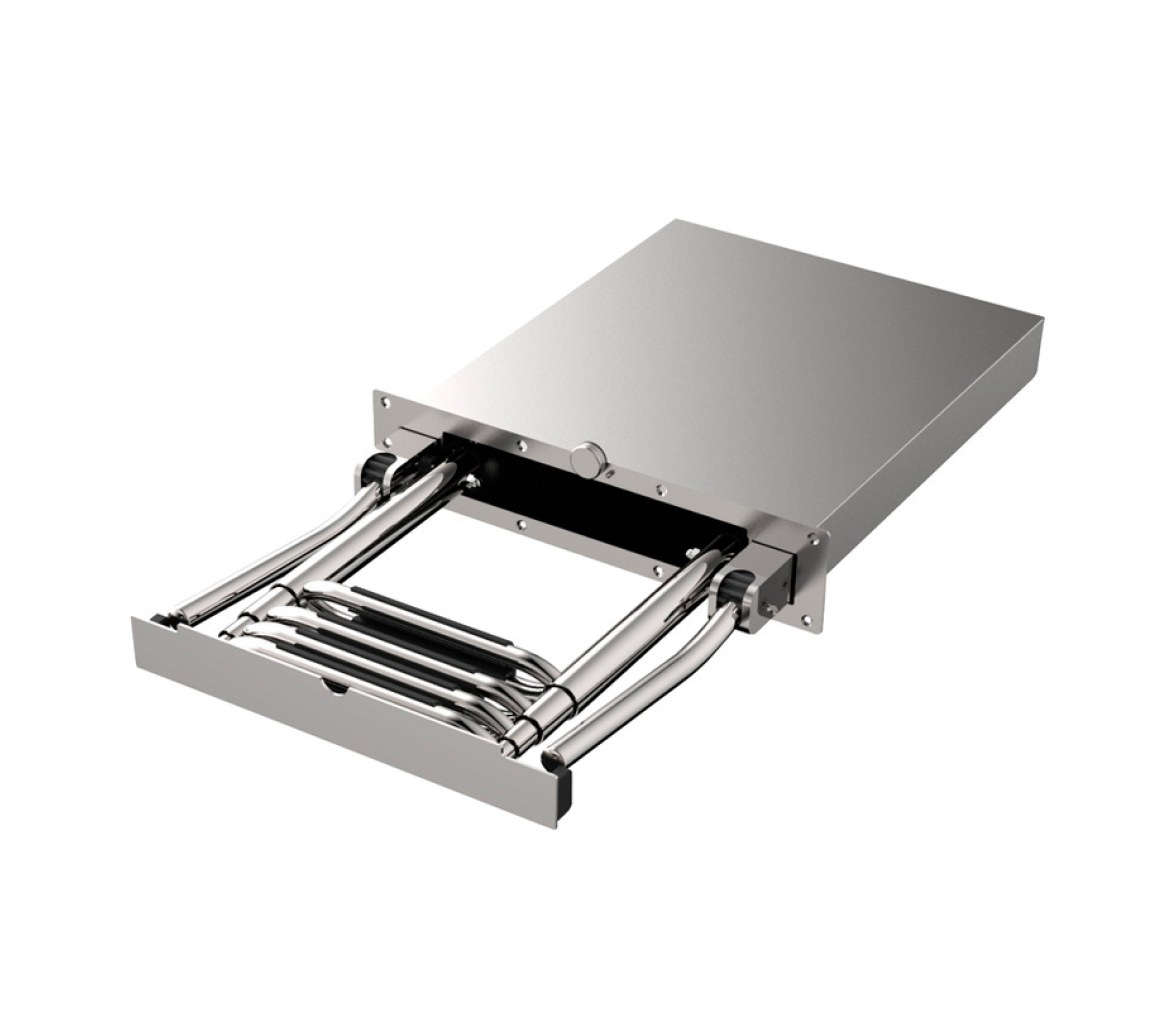 Douglas Marine EasyUp recessed telescopic ladder with handrails
