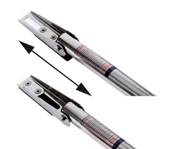 Osculati Escalera Deslizable Telescópica Grande para Plataforma