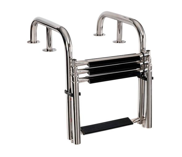 Osculati Escalera Telescópica Plataforma de 4 Peldaños