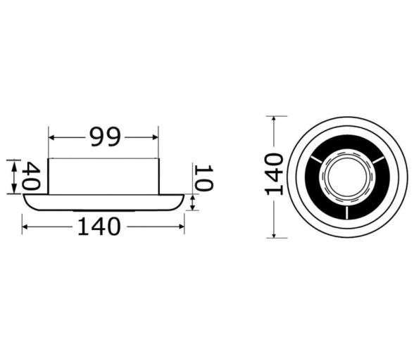 Extractor aire con luz LED