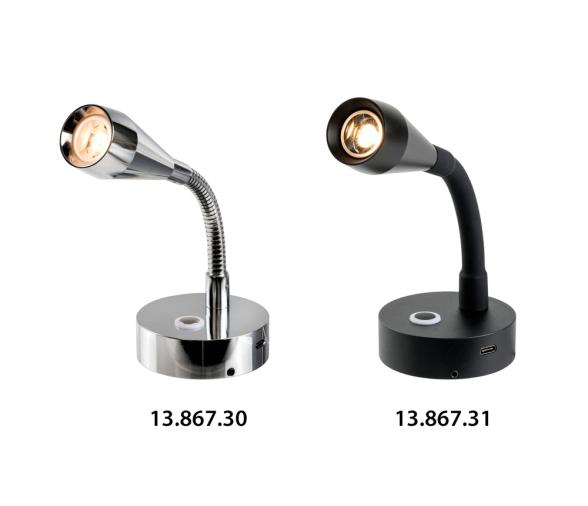 Foco LED Articulado con USB Tipo-C