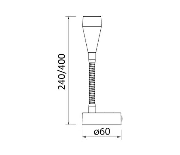 Osculati Foco LED Articulado Pulido