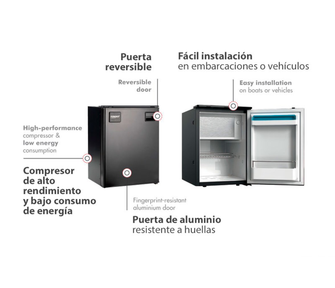 Osculati Frigo Nevera  50 l con Panel Frontal Clean Touch