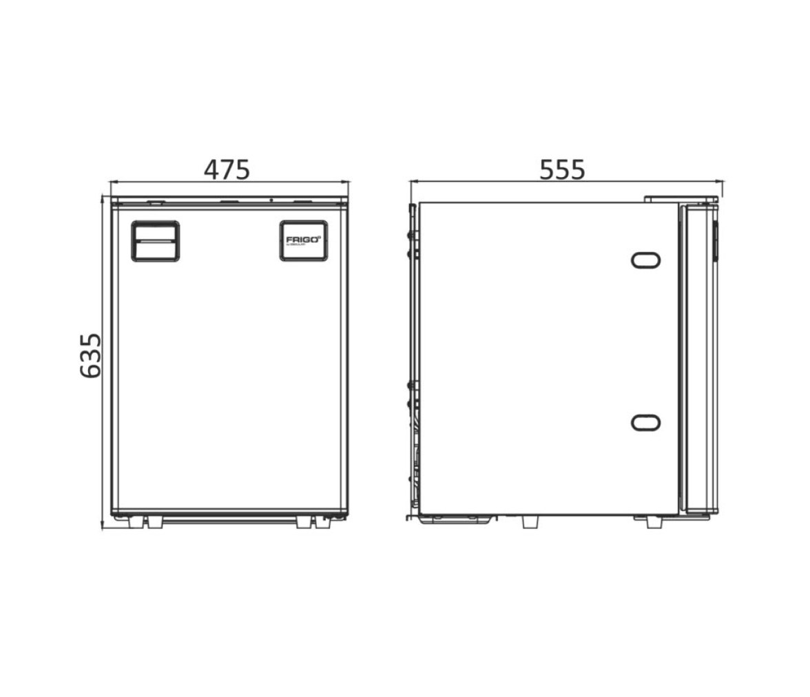 Osculati Frigo Nevera 85 l con Panel Frontal Clean Touch