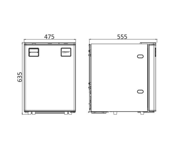 Osculati Frigo Nevera 85 l con Panel Frontal Clean Touch