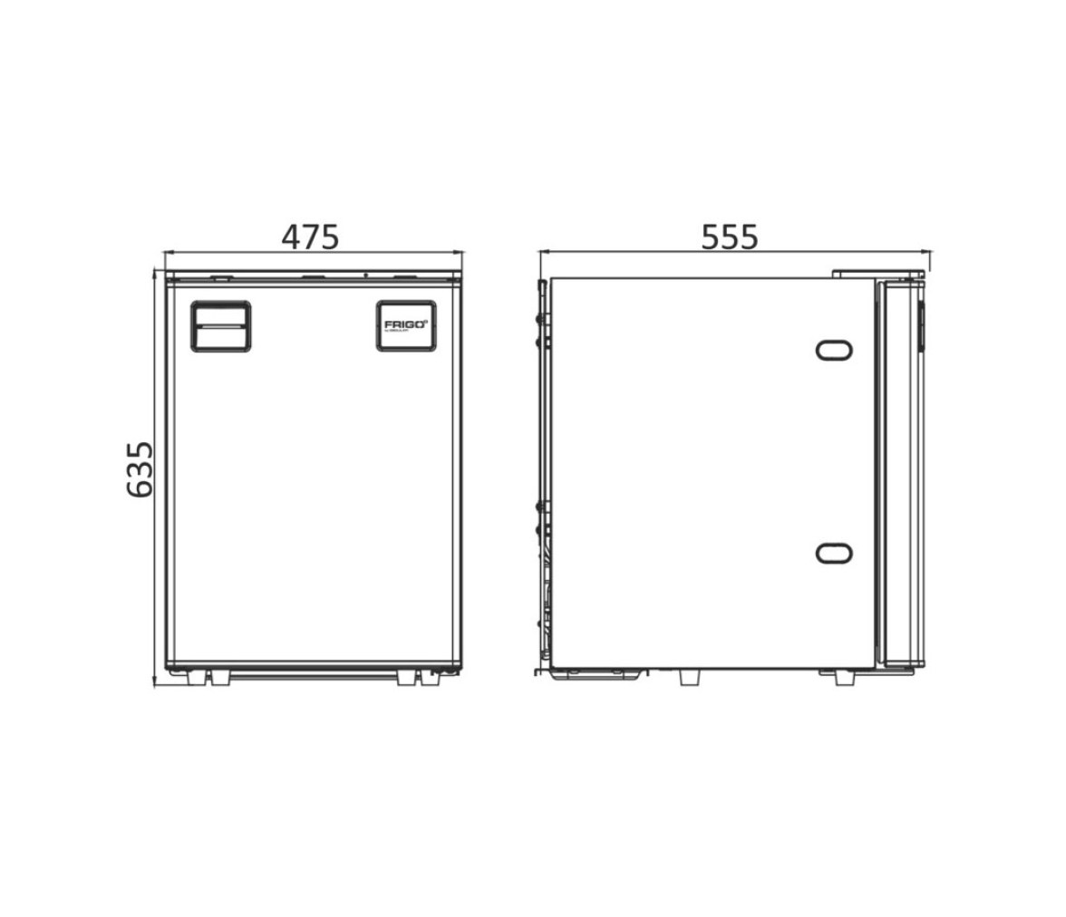 Osculati Frigo Nevera  50 l con Panel Frontal Clean Touch