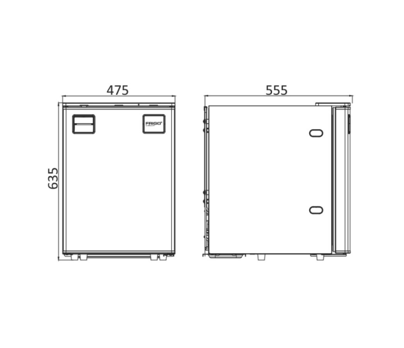 Osculati Frigo Nevera  50 l con Panel Frontal Clean Touch