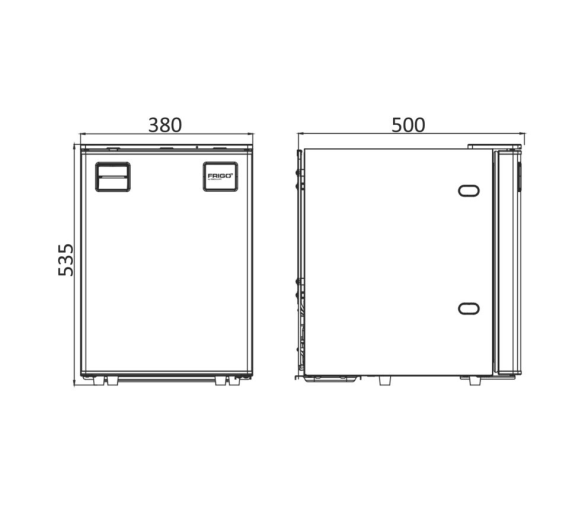 Osculati Frigo Nevera  50 l con Panel Frontal Clean Touch