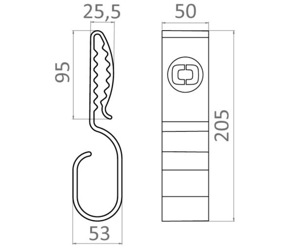 Osculati Gancho de Cable y Manguera