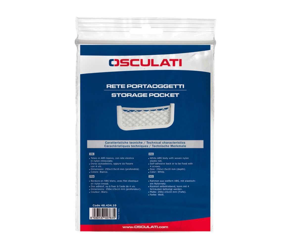 Osculati Guantera Blanca con Red 36 x 16 x 3 cm