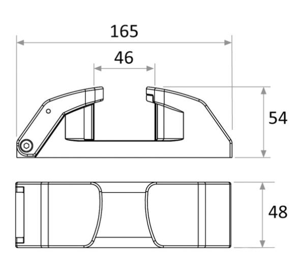 Osculati Guiacabos con sistema de bloqueo para cabos de amarre