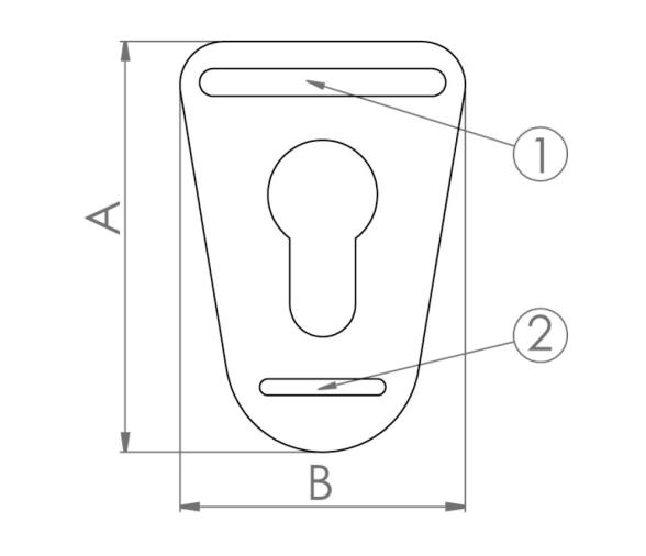 Osculati Hebilla de Sujeción para el Sistema Mickey