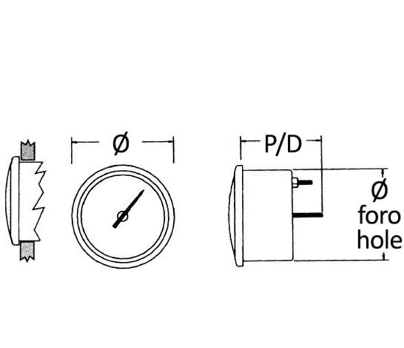 Osculati Indicador Combustible Seleccionable 240-33/10-180
