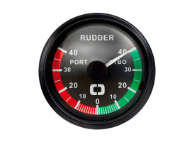 Osculati Indicador de Ángulo de Timón Negro/Negro