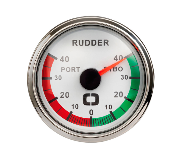 Osculati Indicador de Ángulo de Timón Blanco/Brillante