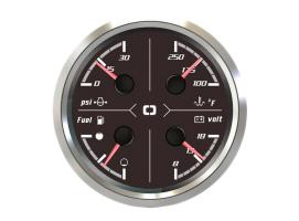 Osculati Indicador Multifunción 85 mm Negro