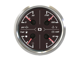 Osculati Indicador Multifunción 85 mm Negro