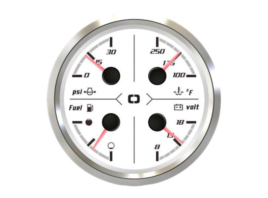 Osculati Indicador Multifunción 85 mm Blanco