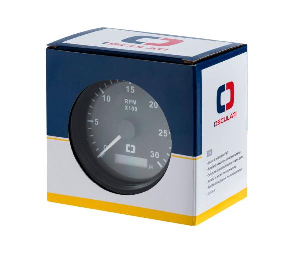 Osculati Indicador Multifunción 85 mm Negro