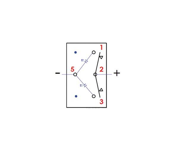 Osculati Interruptor (On)-Off-(On) IP67 Marina R LED