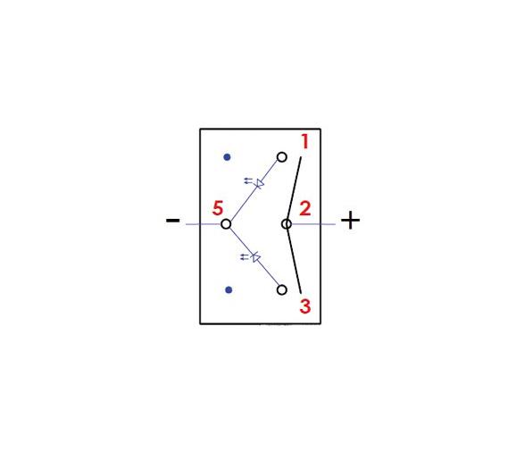 Osculati Interruptor On-Off-On IP67 Marina R Separado por Circuitos