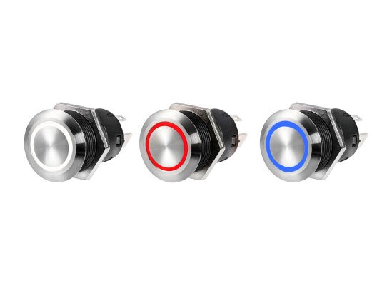 Osculati FLAT S.S. Switch (ON)-OFF 24V