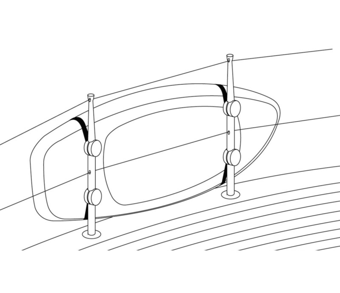 Osculati Kit de Correas para Tablas de SUP o Pasarelas