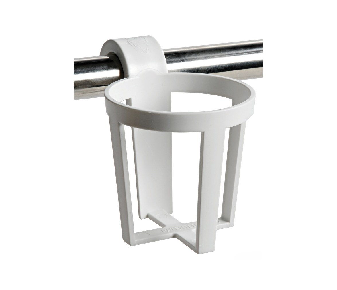 Osculati Plastic Universal Glass Holder for Snap-in Mounting on Pulpits and Hand