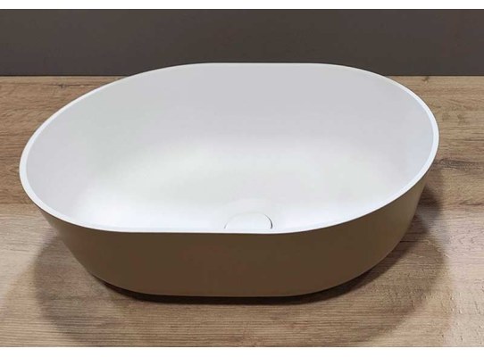 Osculati Lavabo Semi-ovalado en Ocritech Beige